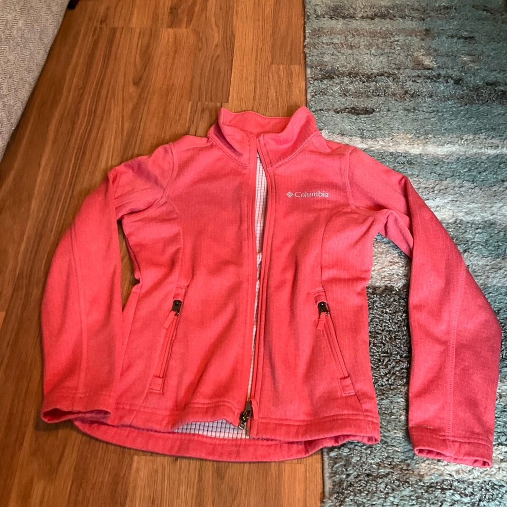Kids Columbia Pink Coral Jacket for Outdoor Adventures 7/8